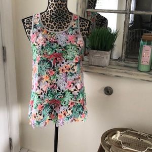 Inari NWOT Anthropologie printed Lace top M